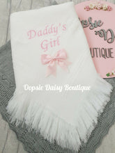Load image into Gallery viewer, Baby Shawl Blanket with Ribbon Mummy&#39;s/Daddy&#39;s Boy/Girl