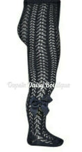 Load image into Gallery viewer, Sale Condor Open Weave Spanish Pelerine Ribbon Tights
