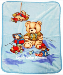 Baby Blanket Supersoft Mink Soft Fleece Blanket Boys