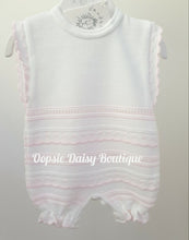 Load image into Gallery viewer, Girls Pretty Knitted Romper Dandelion