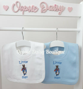 Peter Rabbit & Puddleduck Little Man Little Lady Bib