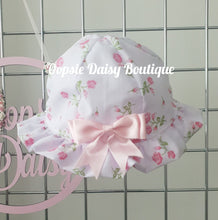 Load image into Gallery viewer, Baby Girls Summer Bonnet Ribbon Summer Hat