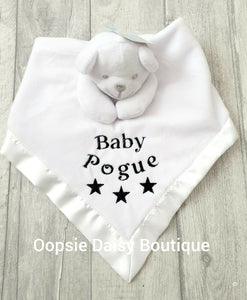 Personalised Baby Comforter Teddy Bear Design - Oopsie Daisy Baby Boutique