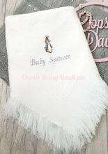 Load image into Gallery viewer, Personalised Peter Rabbit Baby Shawl Blanket