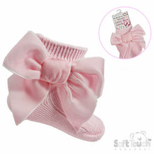 Load image into Gallery viewer, Girls Ankle Ribbon Socks Large Velvet Bow
