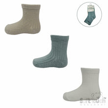 Load image into Gallery viewer, Baby Socks Boys 3 Pairs Pack Ribbed Socks