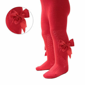 Baby Girls Gorgeous Large Ribbon Bow Tights