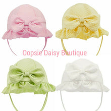 Load image into Gallery viewer, Baby Summer Bonnet Big Bow