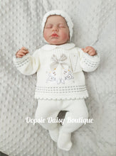 Load image into Gallery viewer, Baby Knitted Teddy Bear Outfit Size Newborn with Hat