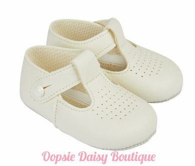 Cream Baby Shoes Baypods Sizes upto 18mth
