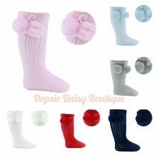 Load image into Gallery viewer, Pelerine Knee High Pom Pom Socks