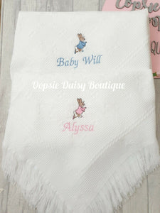 Boys Girls Peter Rabbit Soft Cotton Baby Hat - size Newborn