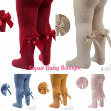 Load image into Gallery viewer, Baby Girls Gorgeous Ribbon Bow Tights