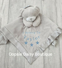 Load image into Gallery viewer, Personalised Baby Comforter Teddy Bear Design - Oopsie Daisy Baby Boutique