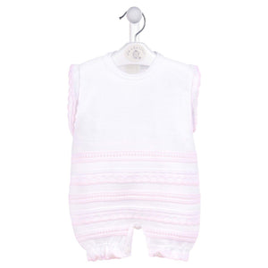 Girls Pretty Knitted Romper Dandelion