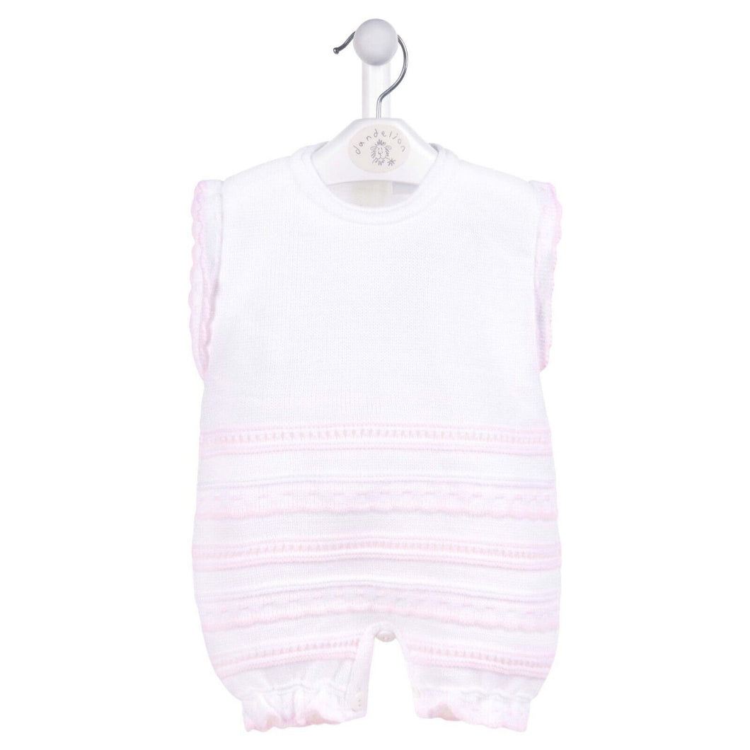 Girls Pretty Knitted Romper Dandelion