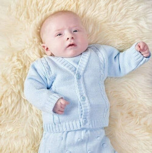 Boys Traditional Knitted Cardigans Dandelion