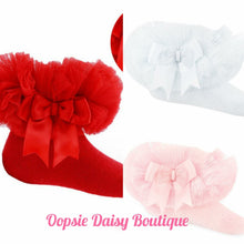 Load image into Gallery viewer, Baby Frilly Socks Ankle Tutu Socks Sizes upto 18mth