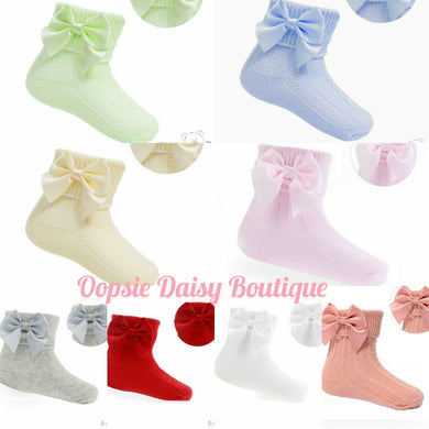 Baby Girls Ribbon Ankle Socks