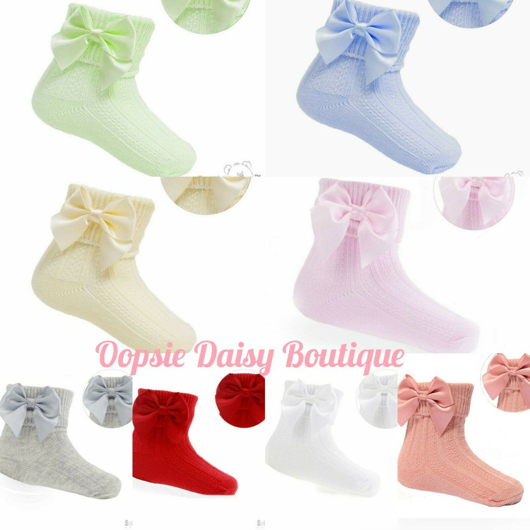 Baby Girls Ribbon Ankle Socks