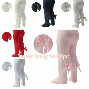 Baby Girls Gorgeous Ribbon Bow Tights