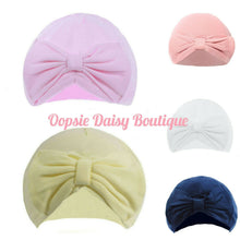 Load image into Gallery viewer, Baby Hat Soft Cotton Turban Hat Size 0-6mth