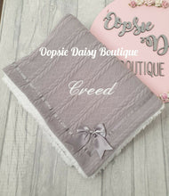 Load image into Gallery viewer, Personalised Baby Blanket Deluxe Supersoft Cosy Sherpa Back