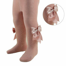 Load image into Gallery viewer, Baby Girls Gorgeous Large Ribbon Bow Tights