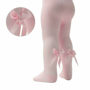 Baby Girls Gorgeous Ribbon Bow Tights