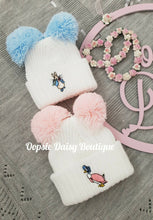 Load image into Gallery viewer, Baby Knitted Pom Pom Hat Peter Rabbit Jemima Boy Girl Size Newborn
