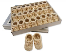 Load image into Gallery viewer, Beige Brown Knitted Booties Size 0-3mth