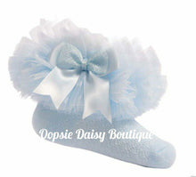Load image into Gallery viewer, Frilly Socks Ankle Tutu Socks Blue