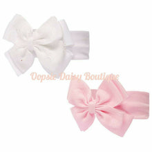 Load image into Gallery viewer, Big Ribbon Bow Sparkle Headbands