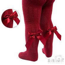 Load image into Gallery viewer, Baby Girls Gorgeous Ribbon Bow Tights