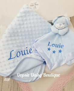 Personalised Baby Blanket & Comforter Set