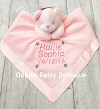 Load image into Gallery viewer, Personalised Baby Comforter Teddy Bear Design - Oopsie Daisy Baby Boutique