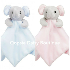Personalised Baby Comforter Elephant Baby Blanket - Embroidered Design - Oopsie Daisy Baby Boutique