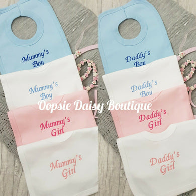 Mummys Girl/Boy Daddys Girl/Boy Bib