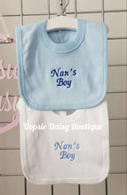 Load image into Gallery viewer, Nans Boy Cotton Bibs