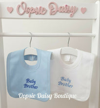 Load image into Gallery viewer, Baby Brother Baby Sister Bibs