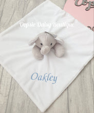 Load image into Gallery viewer, Personalised Baby Comforter Elephant Baby Blanket - Embroidered Design