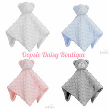 Load image into Gallery viewer, Personalised Baby Comforter Teddy Bear Baby Blanket - Embroidered Design